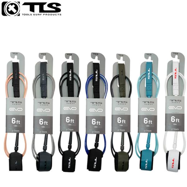 26 ツールス サーフィン リーシュコード TLS EVO FIVE STAR 6ft サーフボード...