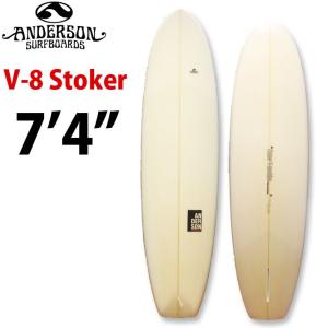 ANDERSON SURFBOARDS アンダーソン サーフボード V-8 Stoker Volan Patch ７’４ ストーカー ミッドレングス ファンボード FUN BOARD  [条件付き送料無料]｜follows