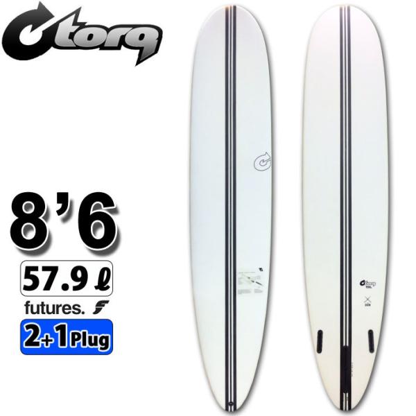 torq surfboard トルク サーフボード TEC DON 8&apos;6 White ドン ロング...