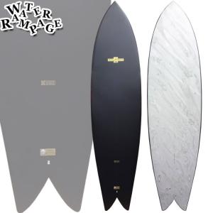 ソフトボード ウォーターランページ サーフボード WATER RAMPAGE BIG FISH 6'8 [BLK ABSTLUE] HARD QUAD FIN FCS2 [営業所止め送料無料]｜follows