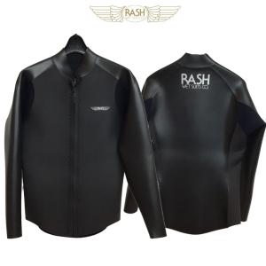 数量限定 2024 RASH ラッシュ ウェットスーツ タッパー フロントジップ 長袖ジャケット BLKスキン 2mm メンズ クラシックスタイル ウエットスーツ 日本製｜follows