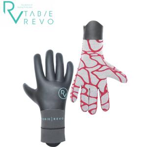 Tabie REVO タビー レボ キヌガワ 3mm WB GLOVES ウォーターブロック サーフグローブ [KW-4707B] ウィンター グローブ GRAPHEN AIR｜follows