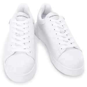 訳あり1 エンポリオアルマーニ EMPORIO ARMANI (X4X264 XF768 00001 WHITE) 靴 メンズ スニーカー ホワイト 23AW｜fontana2014