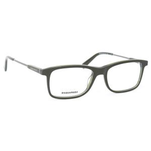 ディースクエアード DSQUARED2 メンズメガネフレーム スクエア 眼鏡 ダークグリーン (DQ5278 098 GR)｜fontana2014