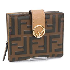 フェンディ FENDI 財布 F IS FENDI BI-FOLD WALLET  エフ イズ フェンディ FFロゴ 折財布  ブラウン×ベージュ (8M0386 AAII F1I0D BROWN/BEIGE) 22AW｜fontana2014