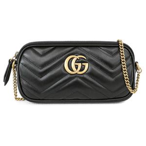 グッチ GUCCI バッグ ポシェット ショルダーバッグ チェーンバッグ クロスボディ GGロゴ ブラック (598596 DTDCT 1000 BLACK)｜fontana2014