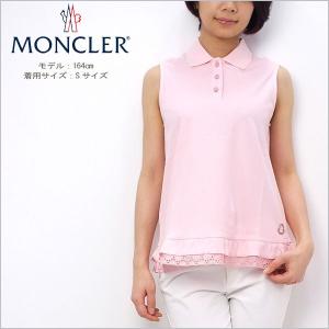 モンクレール MONCLER レディース ノースリーブ ポロシャツ ライトピンク (41 093 8385200 500 LPK)｜fontana2014