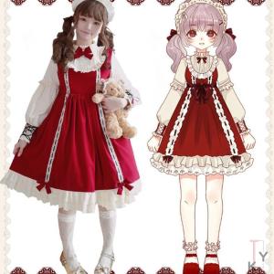 赤 ワンピース ゴシック ロリータ服 の商品一覧 コスプレ衣装 楽器 手芸 コレクション 通販 Yahoo ショッピング