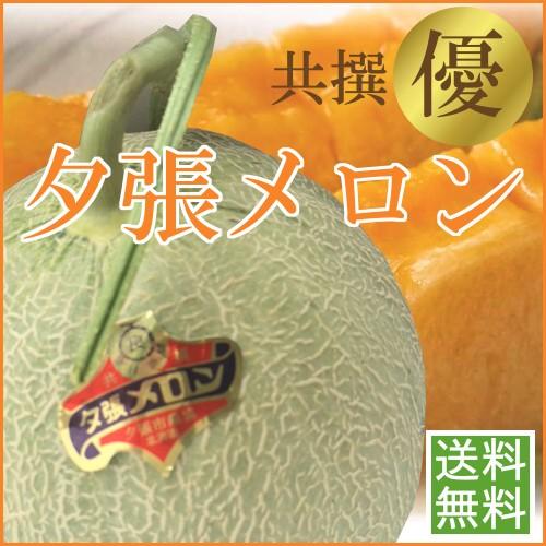 夕張メロン　共撰優品1.3ｋｇ中玉×2個【送料無料（※近畿以西・離島は除く）】