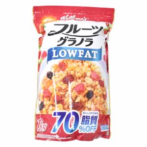 コストコ ケロッグ フルーツグラノラローファット 1kg×2袋 フルグラ 糖質70％オフ