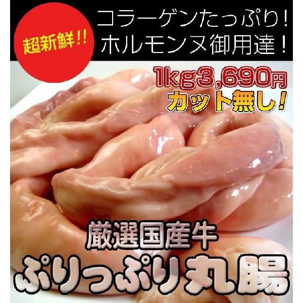 北海道産　国産牛カット無し丸腸 1kg