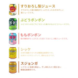 韓国ジュース 24本セット すりおろし梨、もも...の詳細画像1