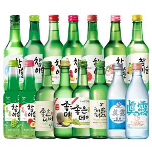 グラス1個付き♪ 韓国焼酎 14種から選べる15本セット