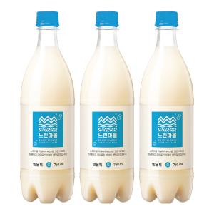 ヌリンマウル バンウルトック 生マッコリ 750ml×3本 微炭酸 韓国マッコリ 人工甘味料不使用