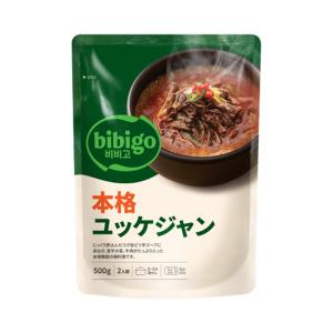 bibigo ユッケジャン 500g｜韓国定番ピリ辛スープ 牛肉の旨み レトルト 常温保存