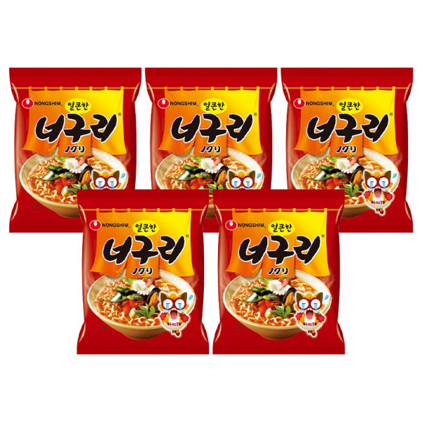 農心 ノグリラーメン 袋麺 120g×5袋 / 海鮮スープ もちもち食感