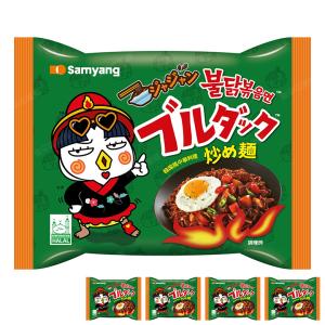 ジャジャンブルダック炒め麺 袋麺 140g×4袋 / 韓国袋麺 インスタント ラーメン ジャージャー麺 即席麺 韓国食品 三養食品｜食卓応援隊