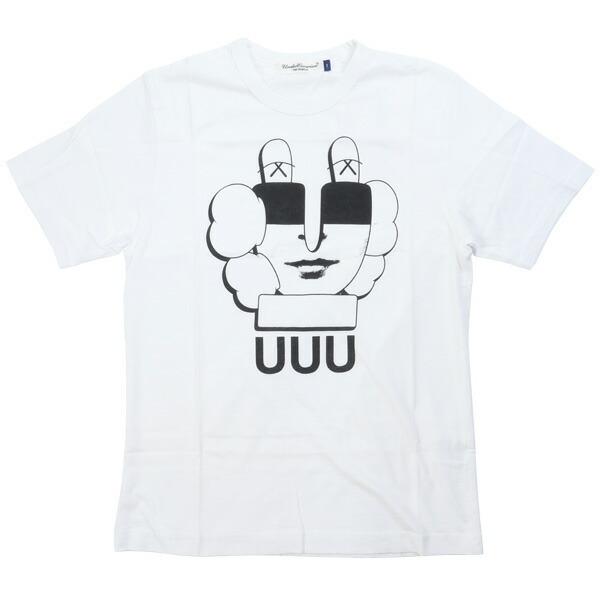 アンダーカバー UNDERCOVER ×KAWS UUUロゴプリントTシャツ 白 Size【1】 【...