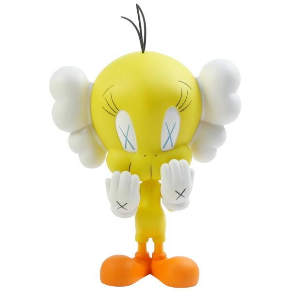 カウズ KAWS ×MEDICOM TOY TWEETY トゥイーティー フィギュア 黄 Size【...