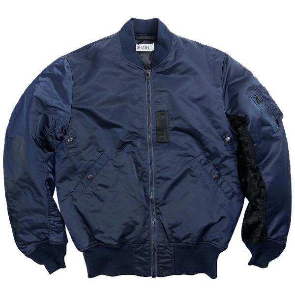 シークエル SEQUEL MA-1 ジャケット SQ-201-MA1-06 紺 Size【XL】 【...