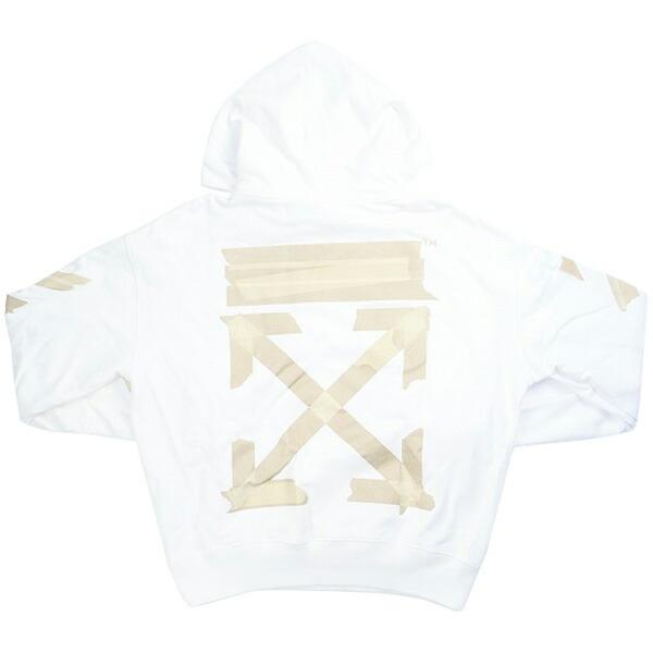 オフホワイト OFF WHITE 20AW TAPE ARROWS HOODIE パーカー 白 Si...