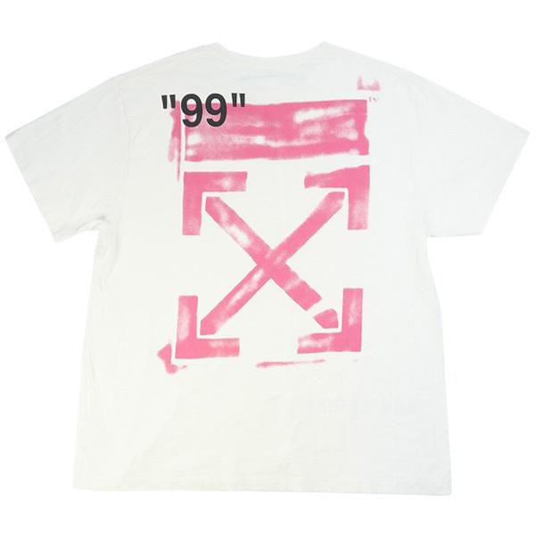 オフホワイト OFF WHITE STENCIL S/S OVER TEE Tシャツ 白 Size【...