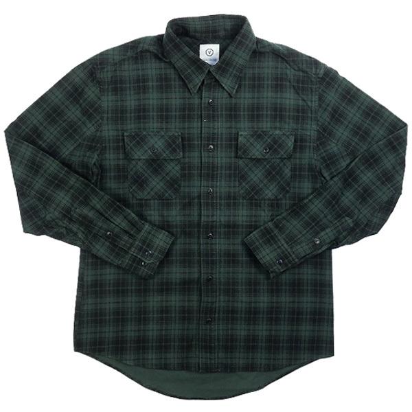 ヴィズヴィム VISVIM CHECK FLANNEL SHIRT 長袖フランネルシャツ 緑 Siz...