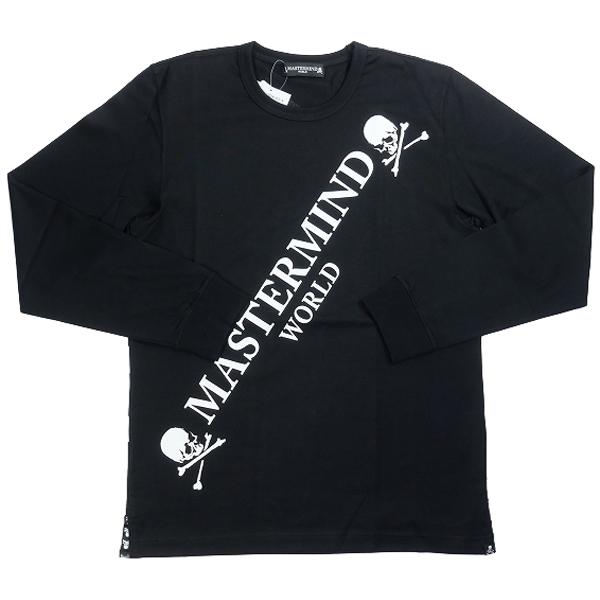 マスターマインド MASTER MIND WORLD フルロゴプリントロンT 黒 Size【M】 【...
