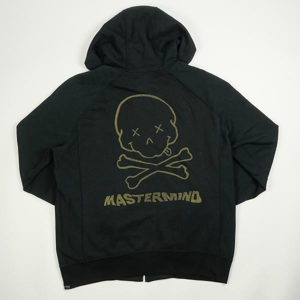 マスターマインド MASTER MIND バックコミックスカルジップパーカー 黒 Size【M】 【...