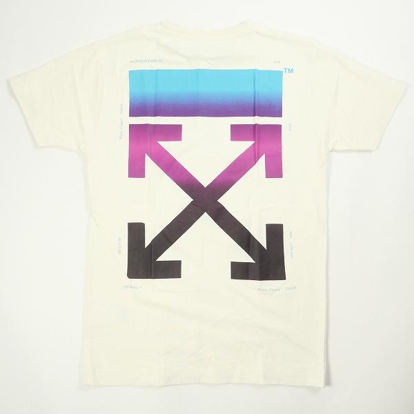 オフホワイト OFF WHITE DIAG GRADIENT S/S SLIM TEE Tシャツ 白...