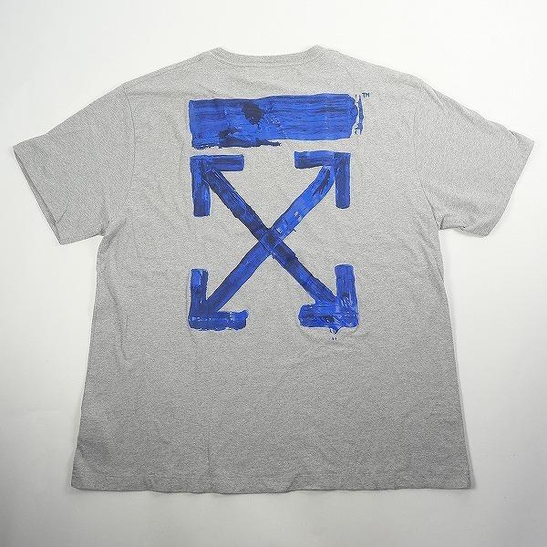 OFF WHITE オフホワイト 2020 Back Arrow Logo Tee Tシャツ 灰 S...