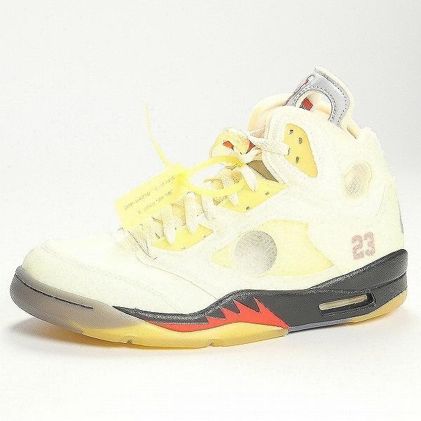 OFF WHITE オフホワイト ×NIKE ナイキ AIR JORDAN 5 RETRO SP D...