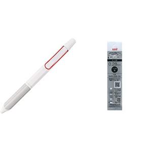 【セット買い】三菱鉛筆 3色ボールペン ジェットストリームエッジ3 0.28 ホワイトレッド SXE3250328W15 & ボールペン替芯 ジ