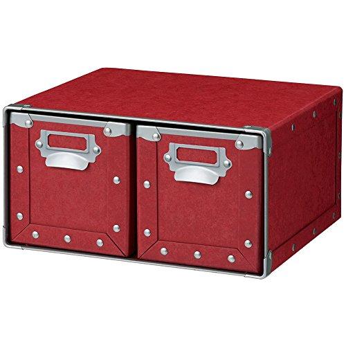 ナカバヤシ CDケース 2列 レッド FBD-NC201R