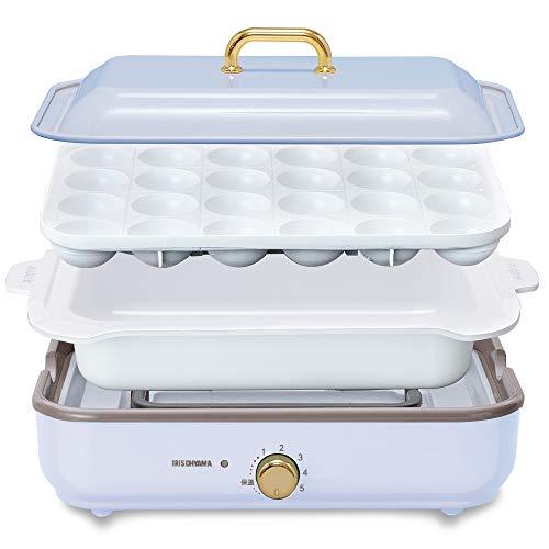 アイリスオーヤマ ホットプレート たこやき器 温度調節機能付き 保証付き PHP-1002TC-PA...