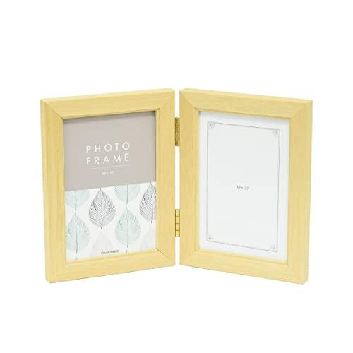 FUJICOLOR フォトフレーム 写真たて 木製 4511TL Lサイズ×2面 木地