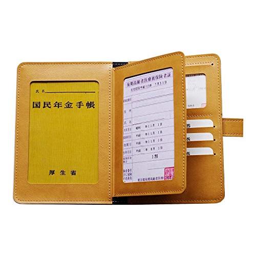 コンドー(KONDOW) 医療・年金・健康保険証ケース ブラウン×キャメル 166×120×13mm...
