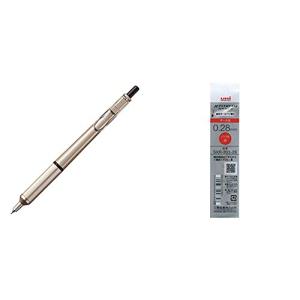 【セット買い】三菱鉛筆 油性ボールペン ジェットストリームエッジ 0.28 シャンパンゴールド SXN100328.25 & ボールペン替芯 ジ
