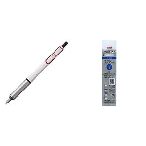 【セット買い】三菱鉛筆 油性ボールペン ジェットストリームエッジ 0.28 ホワイトレッド SXN100328W.15 & ボールペン替芯 ジェ