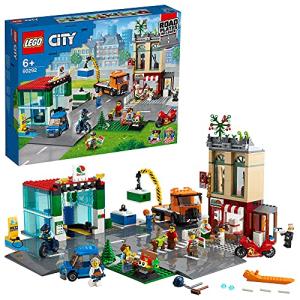 レゴ(LEGO) シティ レゴシティのタウンセンター ロードプレート ミニフィギュア8体付 6才以上向けおもちゃ 60292