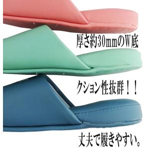 【爆買】トイレスリッパ レザー抗菌加工 清潔厚...の詳細画像3