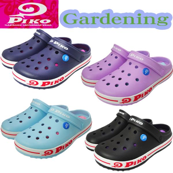 PIKOブランドのレディースサボサンダル eva レディクロックサンダル スポーティーなブランドロゴ...