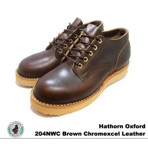 ハソーン オックスフォード ブラウン ホーウィン クロムエクセル レザー メンズブーツ 204NWC BROWN HORWEEN CHROMEXCEL LEATHER｜foot-time