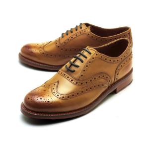 GRENSON（グレンソン） 靴 スタンレー ウィングチップ タン カーフ