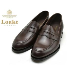 ローク スリッポン ローファー Loake WHIDK ダークブラウン メンズ ビジネスシューズ