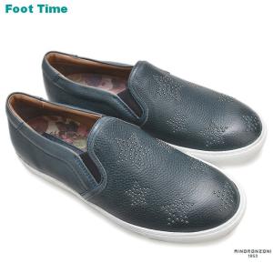 ミノロンゾーニ レザースニーカー ブルー MRS161S501-C30｜foot-time