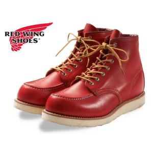 レッドウィング クラシックワークモックトゥ REDWING RW 8875 CLASSIC WORK 6 MOC-TOE ORO RUSSET "PORTAGE " オロラセットポーテージ メンズ ブーツ｜foot-time