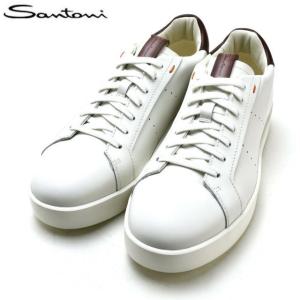 サントーニ Santoni スニーカー ホワイト メンズ スニーカー｜foot-time