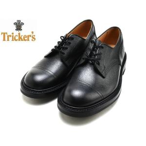 トリッカーズ ストレートチップ マトロック M6896 Tricker's MATLOCK SCOTCH GRAIN BLACK｜foot-time