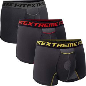 FITEX 陰嚢分離 パンツ メンズ 下着 陰嚢分離型 ボクサーパンツ 3枚組 サイズS（日本サイズM）